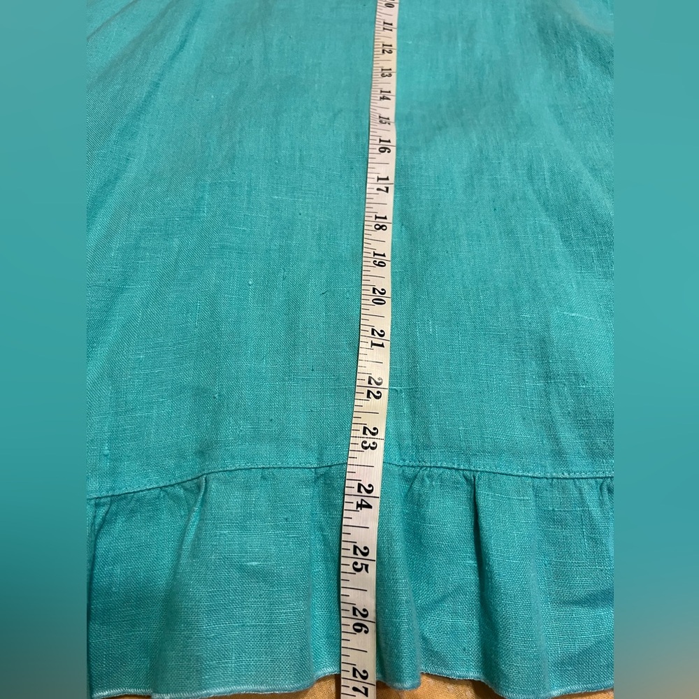 Heart’s Desire by Mary Grace Coastal Blue Ruffle Tunic Shirt Lagenlook XL - Picture 13 of 15